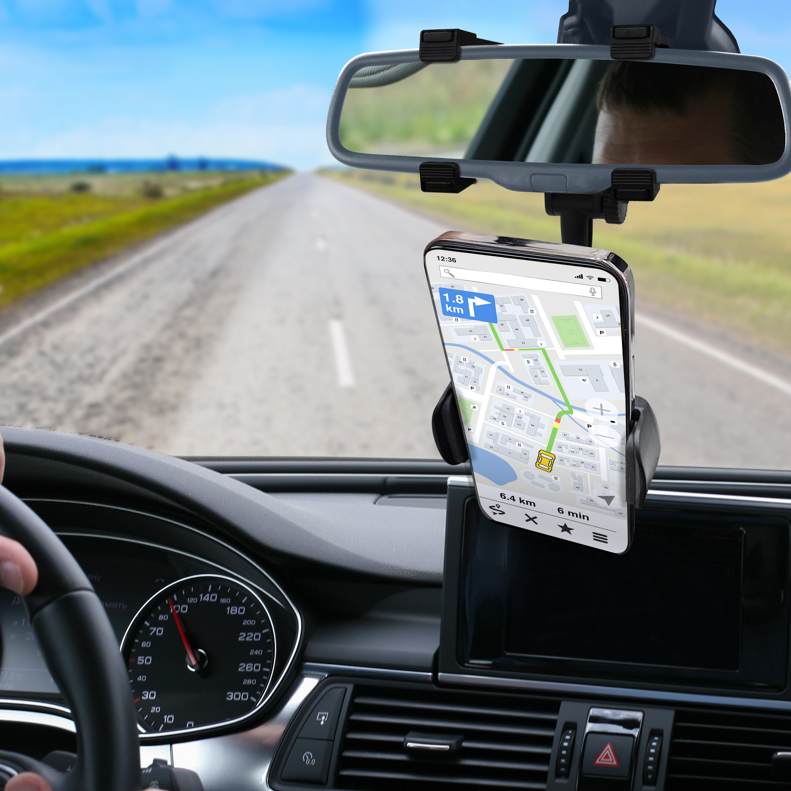 Universal Rearview Mirror Car Mount Header Image